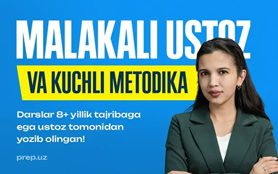 Malakali ustoz va kuchli metodika — PREP.UZ rus tili kursi